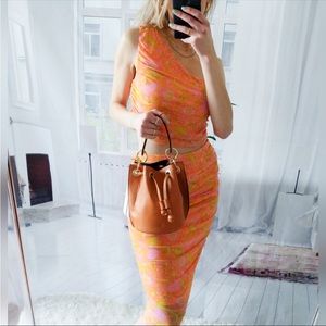 Revolve x House of Harlow 1960 - Two Piece dress in Orange - Small